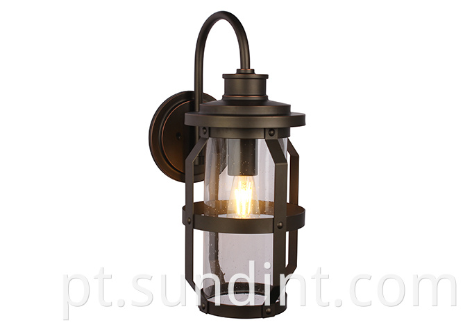 Zdo 5843w 1l Orb Steel Oudoor Garden Wall Latern